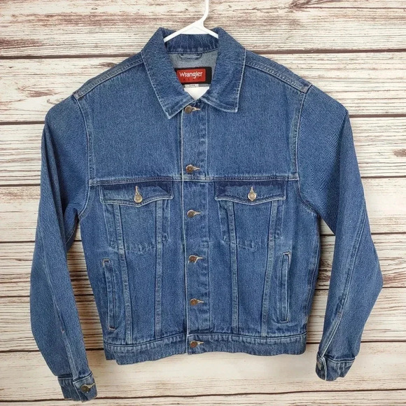 Wrangler Other - Wrangler Hero Men's Small Vintage Denim Jean Trucker Jacket